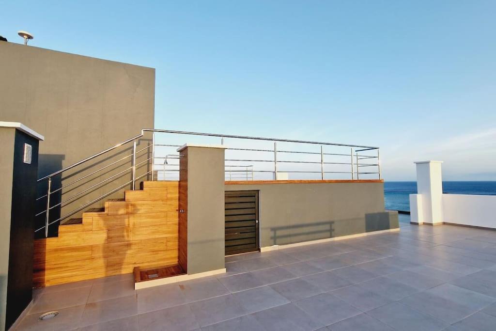 普拉亚Apartamento Encantador Com Piscina E Vista Mar公寓 外观 照片